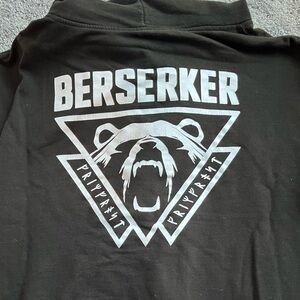 Berserker Viking Special Forces Black Zip Hoodie